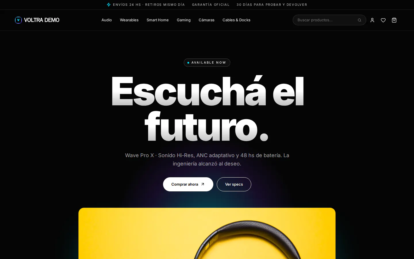 Template VOLTRA — Tech & Gadgets